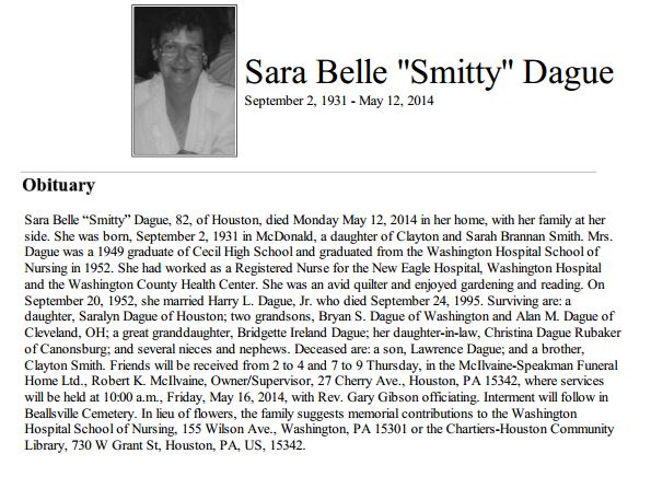 Sara Belle Dague